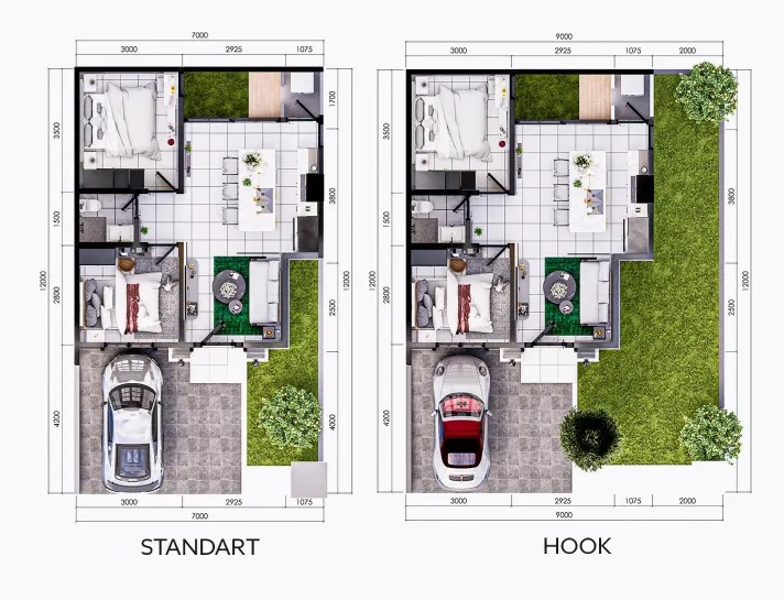 Floor plan for Tipe 84